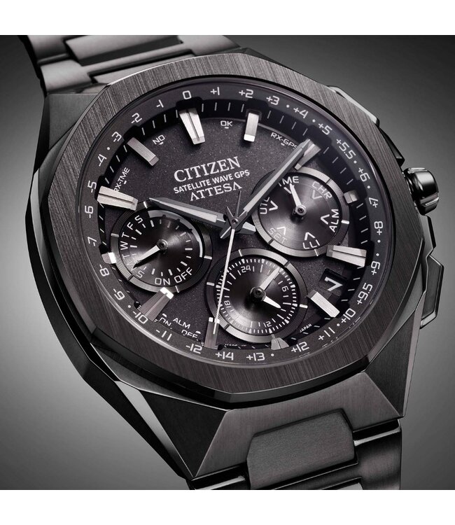 Citizen  Attesa CC4105-69E Herrenuhr Chronograph Schwarz Titan