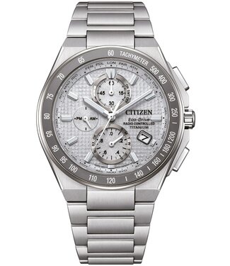Citizen  Eco-Drive AT8391-52H Herrenuhr Chronograph Grau Titan