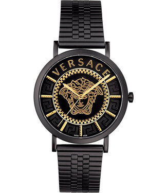Versace  V-Essential VEJ400621 Herrenuhr Schwarz Edelstahl