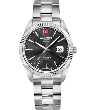 Swiss Alpine Military  7016.1137 Herrenuhr Solaris 42 mm