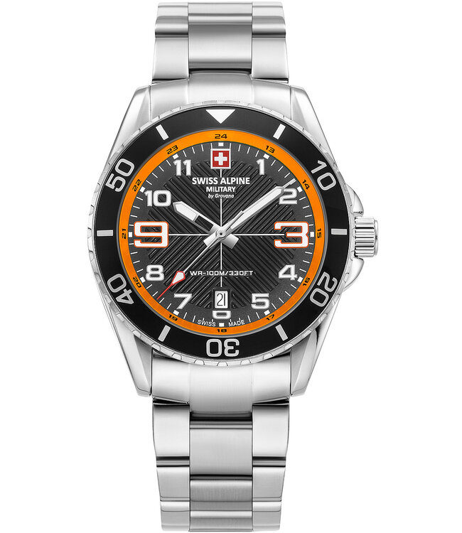 Swiss Alpine Military  7029.1139 Herrenuhr Raptor 42 mm