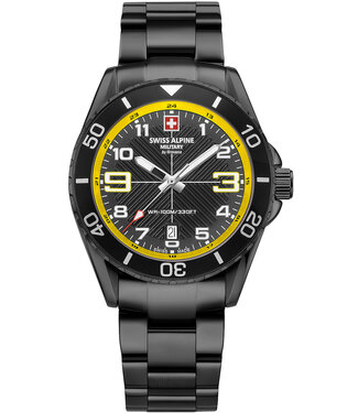 Swiss Alpine Military  Raptor 7029.1178 Herrenuhr Gelb/Schwarz Edelstahl