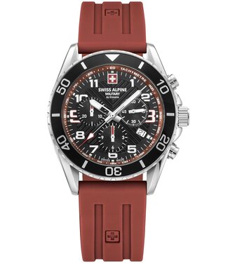 Swiss Alpine Military  Raptor 7029.9836 Herrenuhr Chronograph Blau Silikon