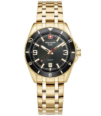 Swiss Alpine Military  Sierra 7034.1117 Herrenuhr Schwarz Edelstahl