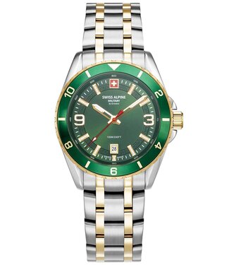 Swiss Alpine Military  Sierra 7034.1144 Herrenuhr Grün Edelstahl