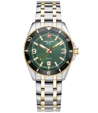 Swiss Alpine Military  Sierra 7034.1148 Herrenuhr Grün Edelstahl