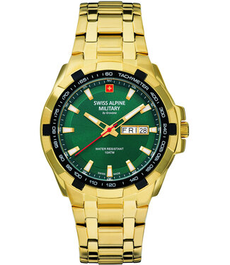 Swiss Alpine Military  Serie 7043.1114 Herrenuhr Grün Edelstahl