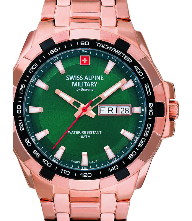 Swiss Alpine Military  7043.1164 Herrenuhr Day-Date 42 mm