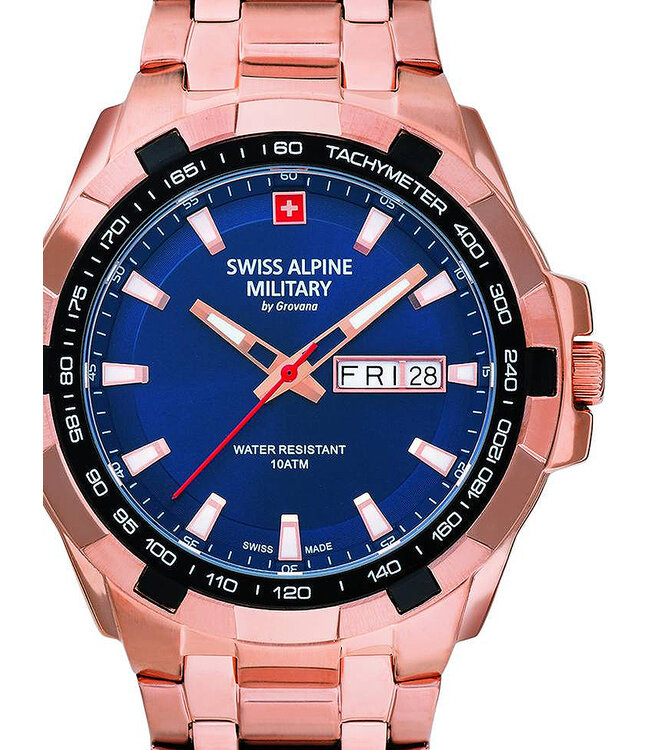 Swiss Alpine Military  7043.1165 Herrenuhr Day-Date 42 mm
