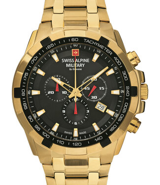Swiss Alpine Military  7043.9117 Herrenuhr Star Chronograph 46 mm