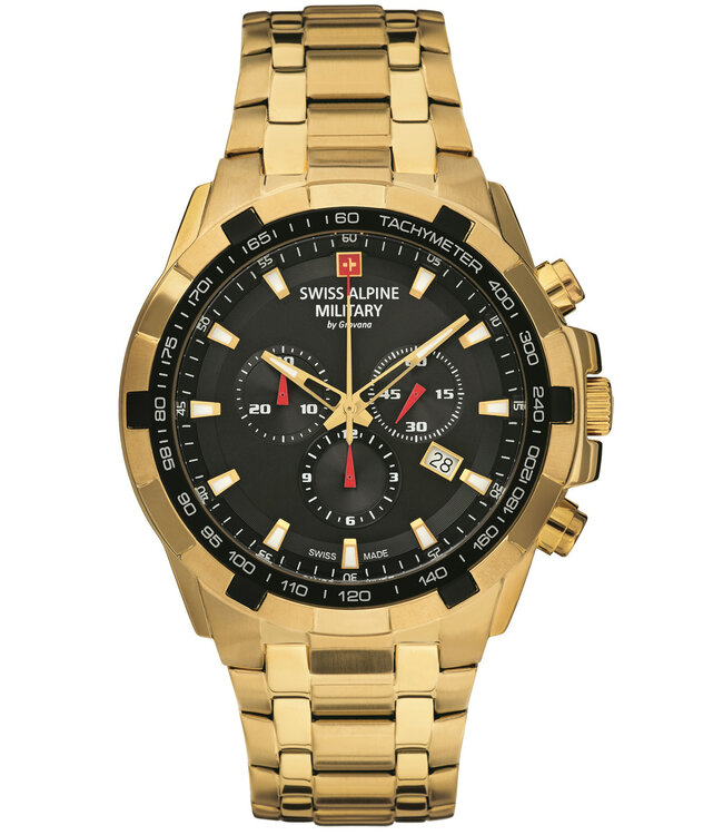 Swiss Alpine Military  7043.9117 Herrenuhr Star Chronograph 46 mm