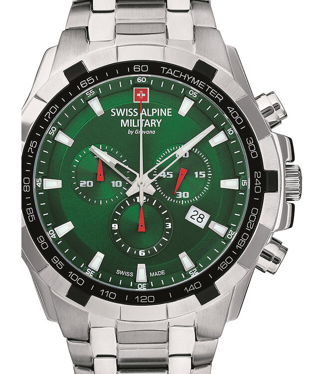 Swiss Alpine Military  7043.9134 Herrenuhr Chrono Chronograph 46 mm