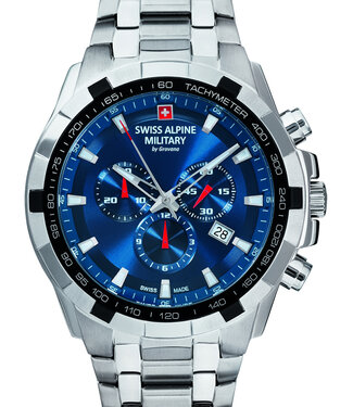 Swiss Alpine Military  7043.9135 Herrenuhr Star Chronograph 46 mm