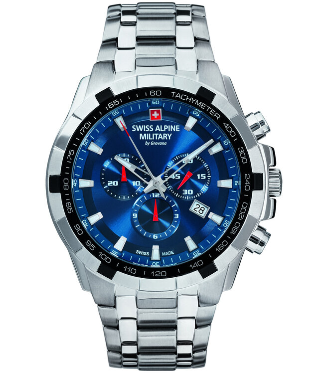 Swiss Alpine Military  7043.9135 Herrenuhr Star Chronograph 46 mm