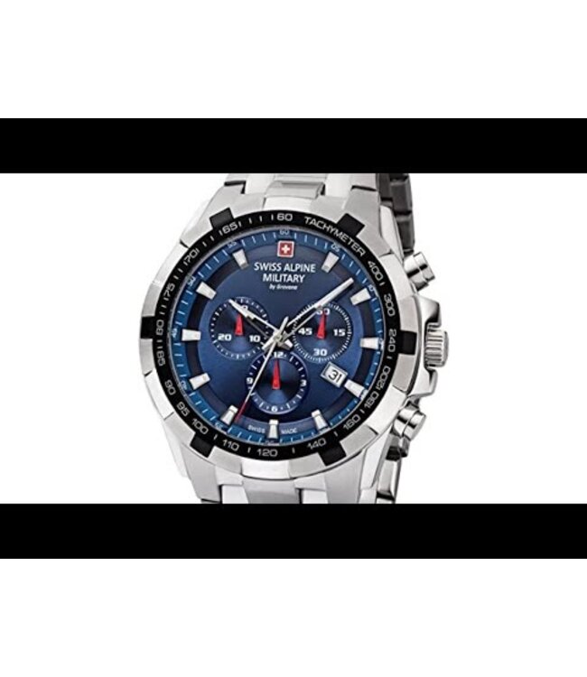 Swiss Alpine Military  7043.9135 Herrenuhr Star Chronograph 46 mm