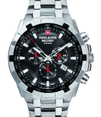 Swiss Alpine Military  7043.9137 Herrenuhr Star Chronograph 46 mm