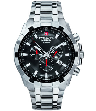 Swiss Alpine Military  7043.9137 Herrenuhr Star Chronograph 46 mm