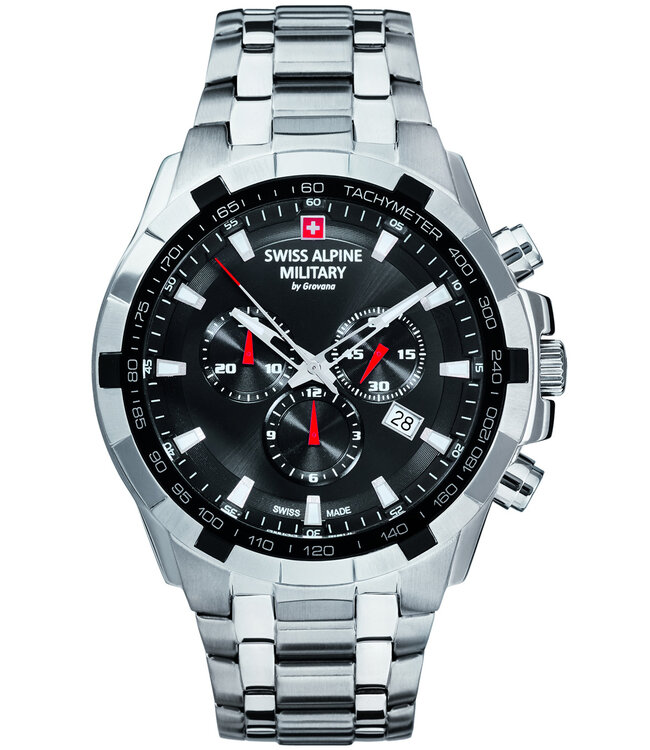 Swiss Alpine Military  7043.9137 Herrenuhr Star Chronograph 46 mm