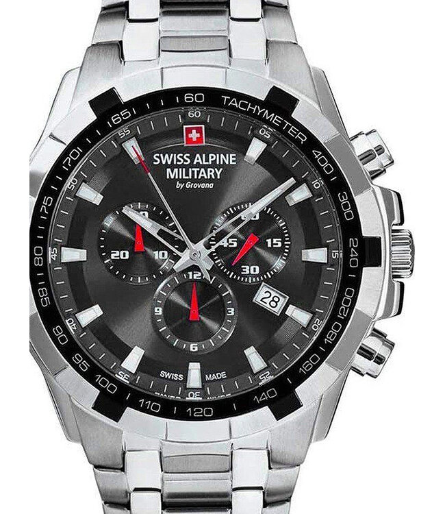 Swiss Alpine Military  7043.9237 Herrenuhr Star Chronograph 46 mm