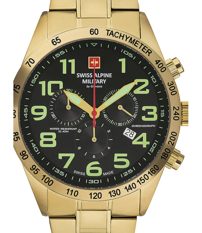 Swiss Alpine Military  7047.9114 Herrenuhr Chrono Chronograph 45 mm