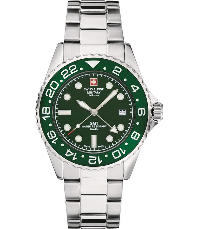 Swiss Alpine Military  7052.1134 Herrenuhr GMT 42 mm