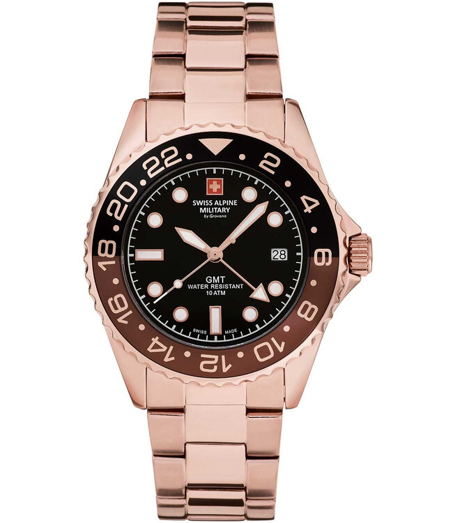 Swiss Alpine Military  7052.1164 Herrenuhr GMT 42 mm