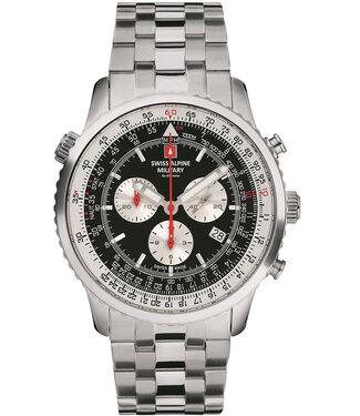 Swiss Alpine Military  7078.9137 Herrenuhr Chronograph Chronograph 45 mm