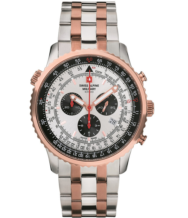 Swiss Alpine Military  7078.9152 Herrenuhr Chronograph Chronograph 45 mm