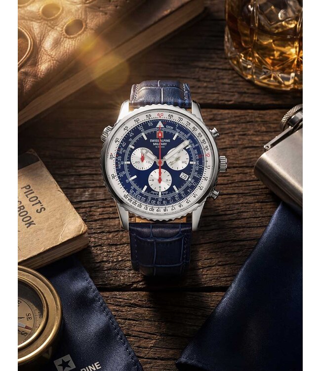 Swiss Alpine Military  7078.9535 Herrenuhr Chronograph Chronograph 45 mm