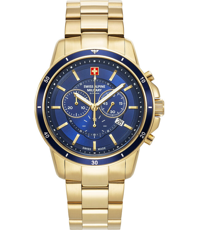 Swiss Alpine Military  7089.9115 Herrenuhr Chronograph Chronograph 44 mm
