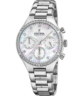 Festina F20401/1 Damenuhr Boyfriend Chronograph 36 mm