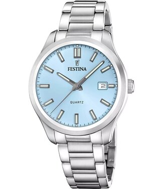 Festina F20736/2 Herrenuhr Blau Edelstahl