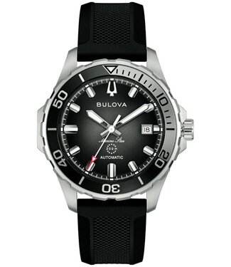 Bulova Marine 98B465 Herrenuhr Automatik Grau/Schwarz Kunststoff