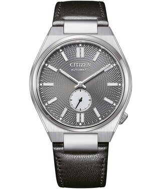 Citizen  Tsuyosa NK5010-01H Herrenuhr Automatik Grau Kalbsleder