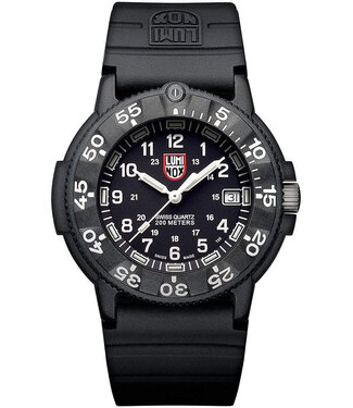 Luminox Original XS.3001.F Herrenuhr Schwarz Kautschuk