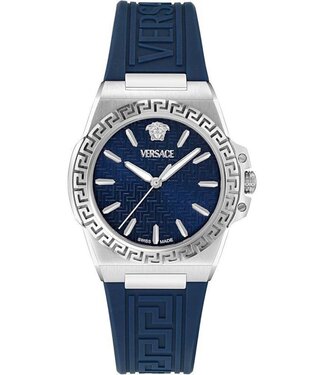 Versace  Greca VE0D00125 Damenuhr Blau Silikon