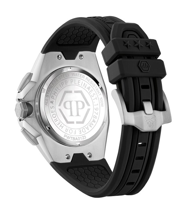 Philipp Plein  PWTBA0123 Herrenuhr Octagon Chronograph 45 mm