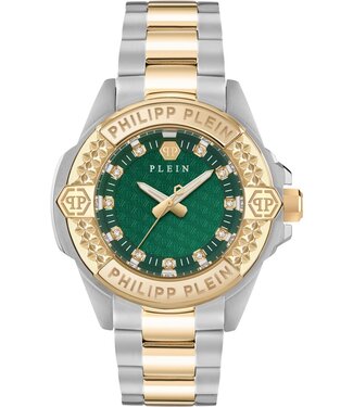 Philipp Plein  PWOFA0625 Damenuhr Grün Edelstahl