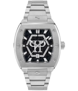 Philipp Plein  Hexagon Phantom PWPUA0725 Herrenuhr Schwarz Edelstahl