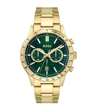 Hugo Boss  Allure 1513923 Chronograph Gold Grün Herrenuhr
