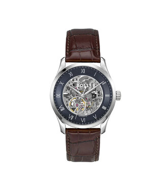 Hugo Boss  Principe 1514305 Automatik Skelett Blau Herrenuhr