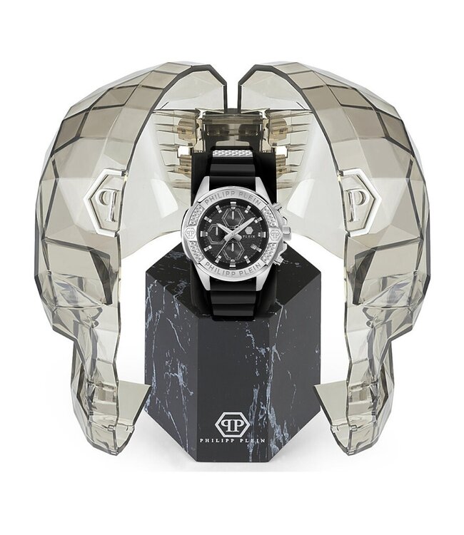 Philipp Plein  PWWFA0125 Herrenuhr The $kull Chronograph 45 mm