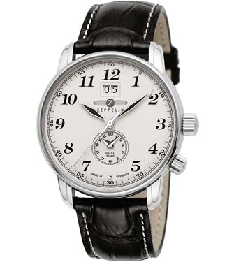 Zeppelin LZ127 76445 Herrenuhr Creme Kalbsleder