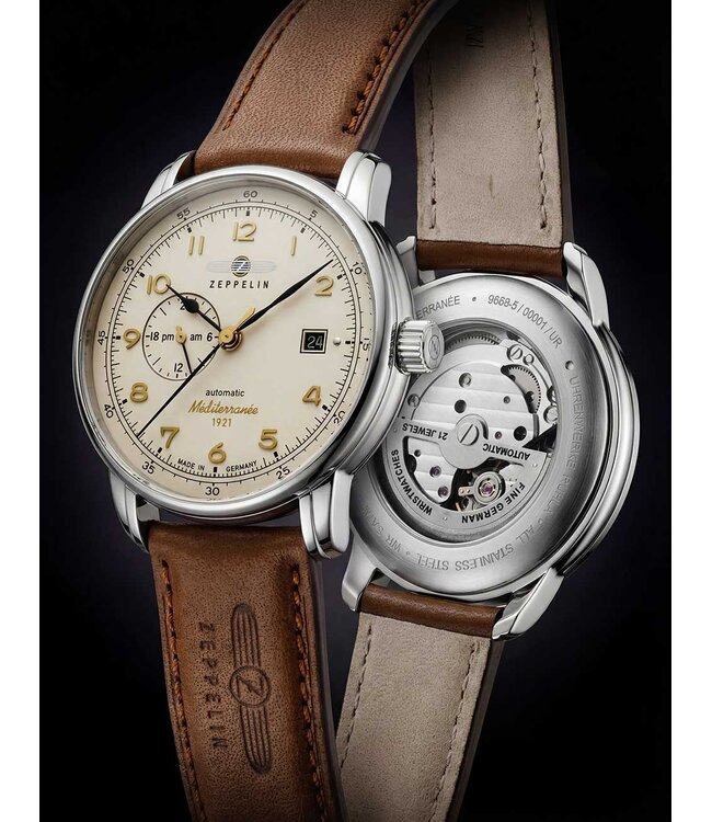 Zeppelin 96685 Herrenuhr Méditerranée 40 mm