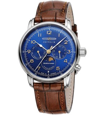 Zeppelin 96363 Herrenuhr Méditerranée Chronograph 40 mm