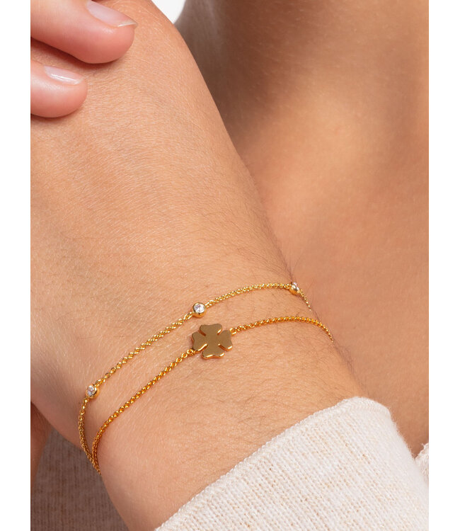 Thomas Sabo  A1999-414-14-L19V Armband Stein vergoldet 16-19 cm