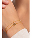 Thomas Sabo  A1999-414-14-L19V Armband Stein vergoldet 16-19 cm