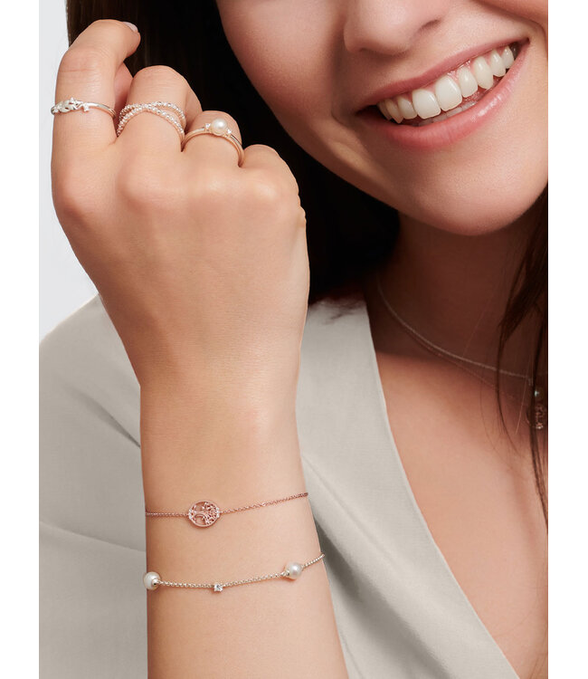 Thomas Sabo  A2038-167-14-L19V Armband Perle Silber