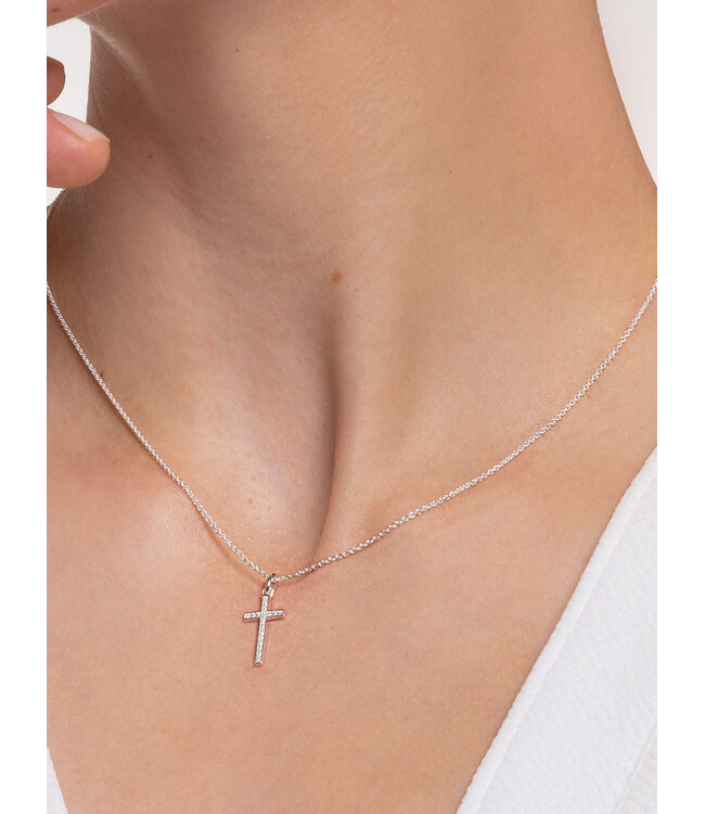 Thomas Sabo  KE2043-051-14-L45V Halskette Kreuz Pavé Silber