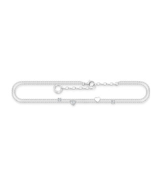Thomas Sabo  AK0040-051-14-L27V Fusskettchen Herz Silber 22-27 cm
